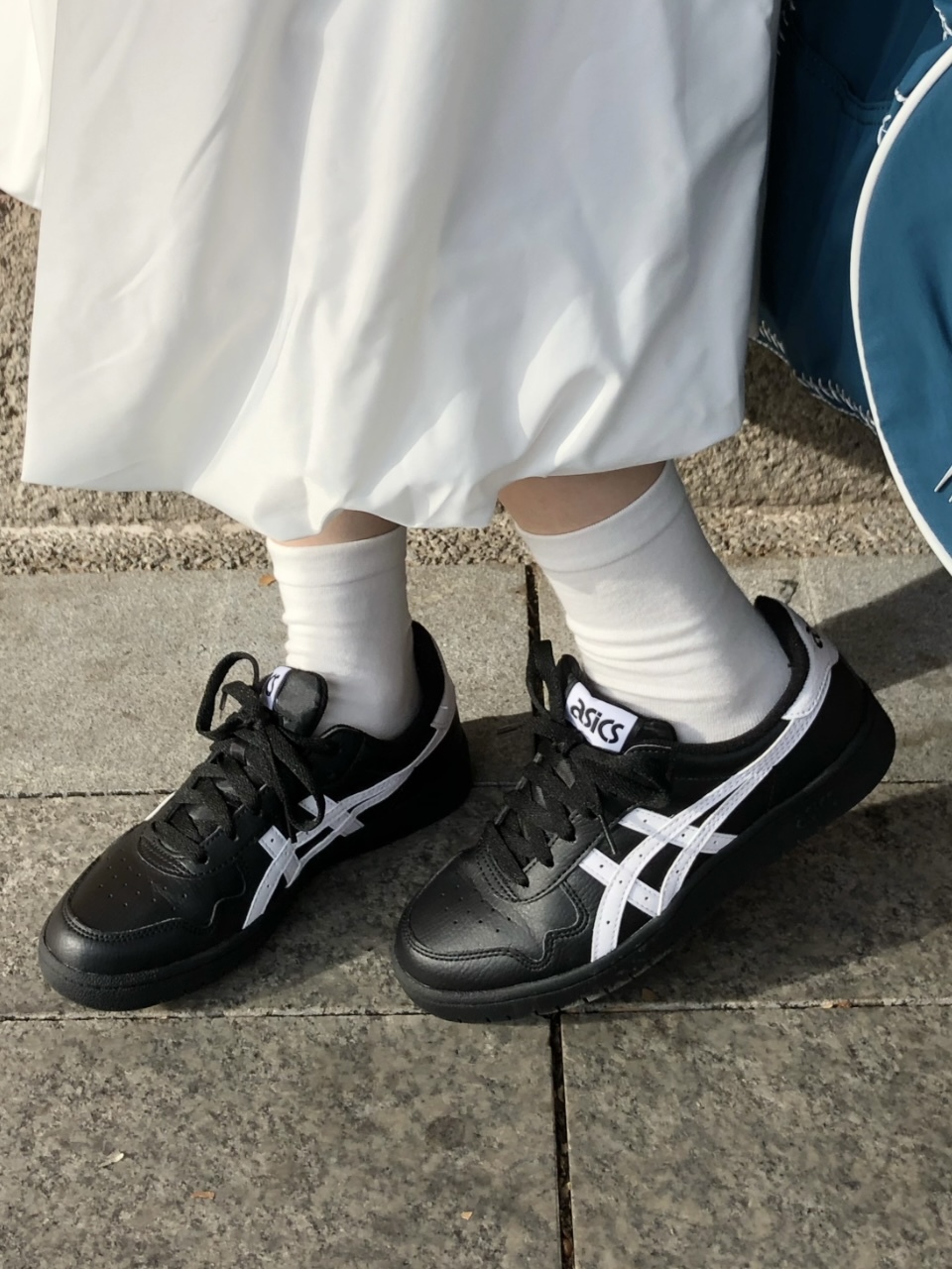 ASICS JAPAN S 黑白 全黑 黑武士 荔枝皮 仿皮革 復古 男女鞋 1203A033-001 / 現+調