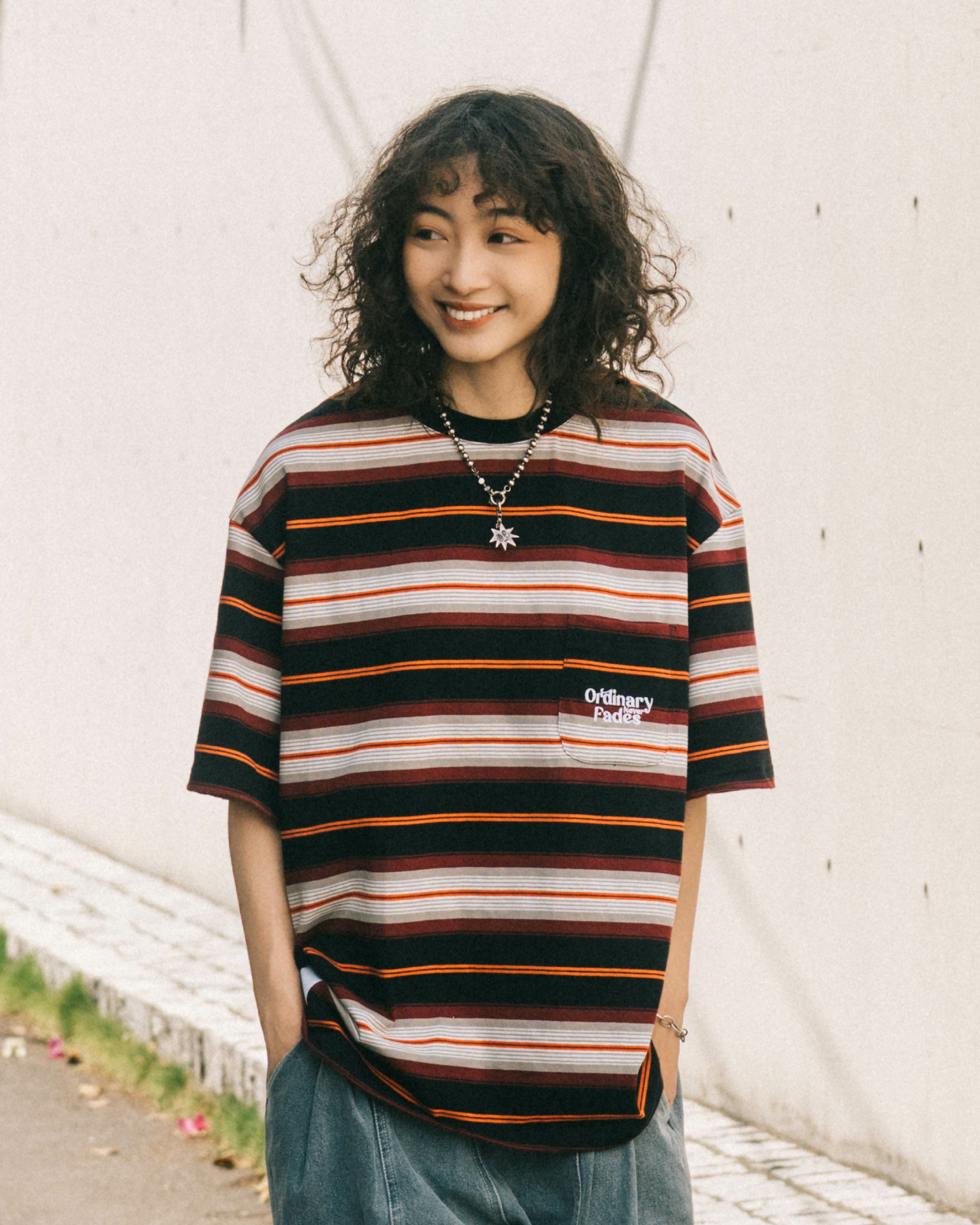 Ordinary 口袋條紋Tee