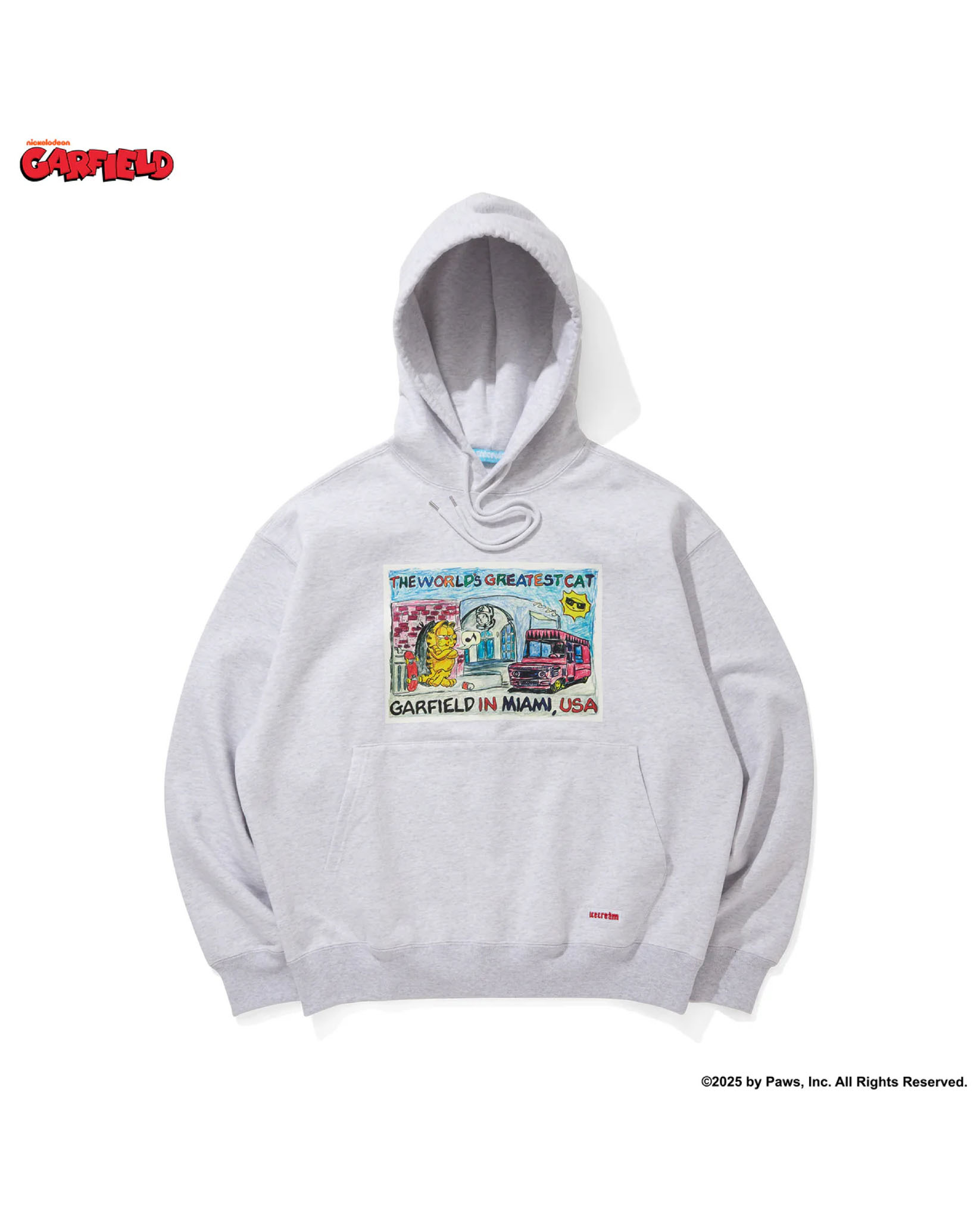 ICECREAM X GARFIELD COTTON HOODIE MIAMI