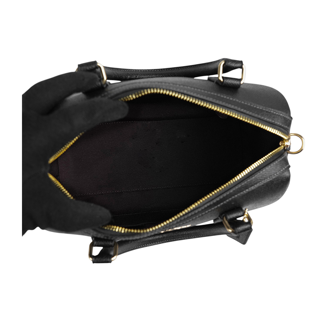 【COACH】Rowan 金字再生皮革二用波士頓包(黑色) CV403 IMBLK