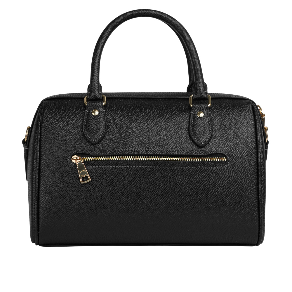 【COACH】Rowan 金字再生皮革二用波士頓包(黑色) CV403 IMBLK