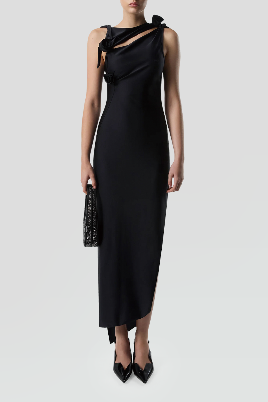 Coperni｜ASYMMETRIC 不對稱鏤空花朵長洋裝