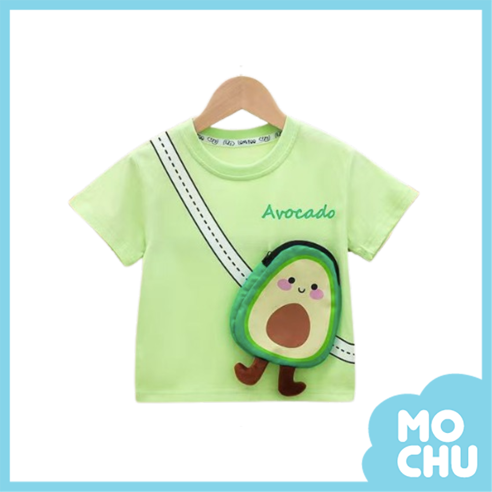 酪梨包包假背帶短袖上衣