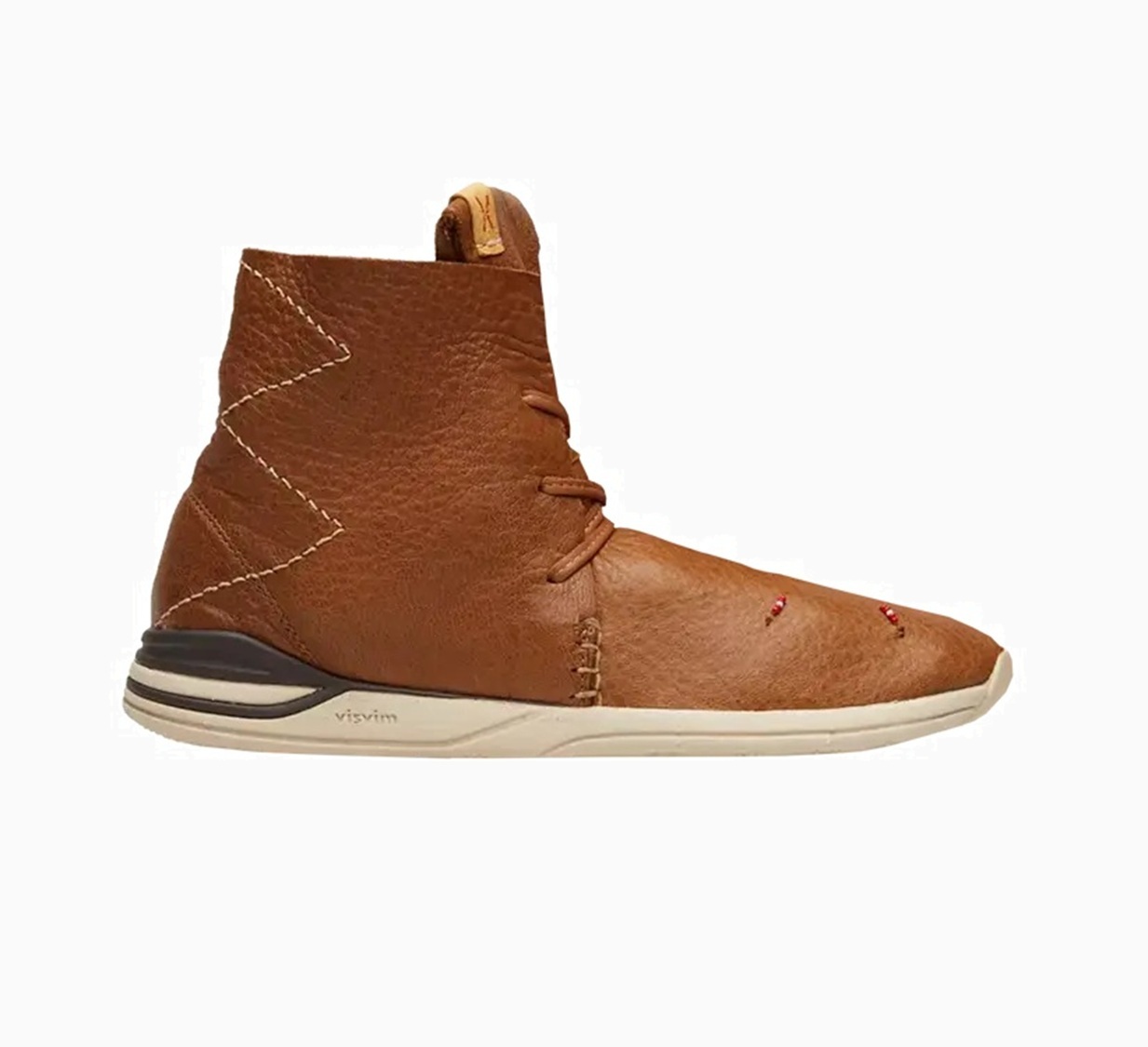 VISVIM HURON MOC HI-FOLK *DEER LEATHER - BROWN SIZE 8 PRE ORDER ITEM (預訂中)