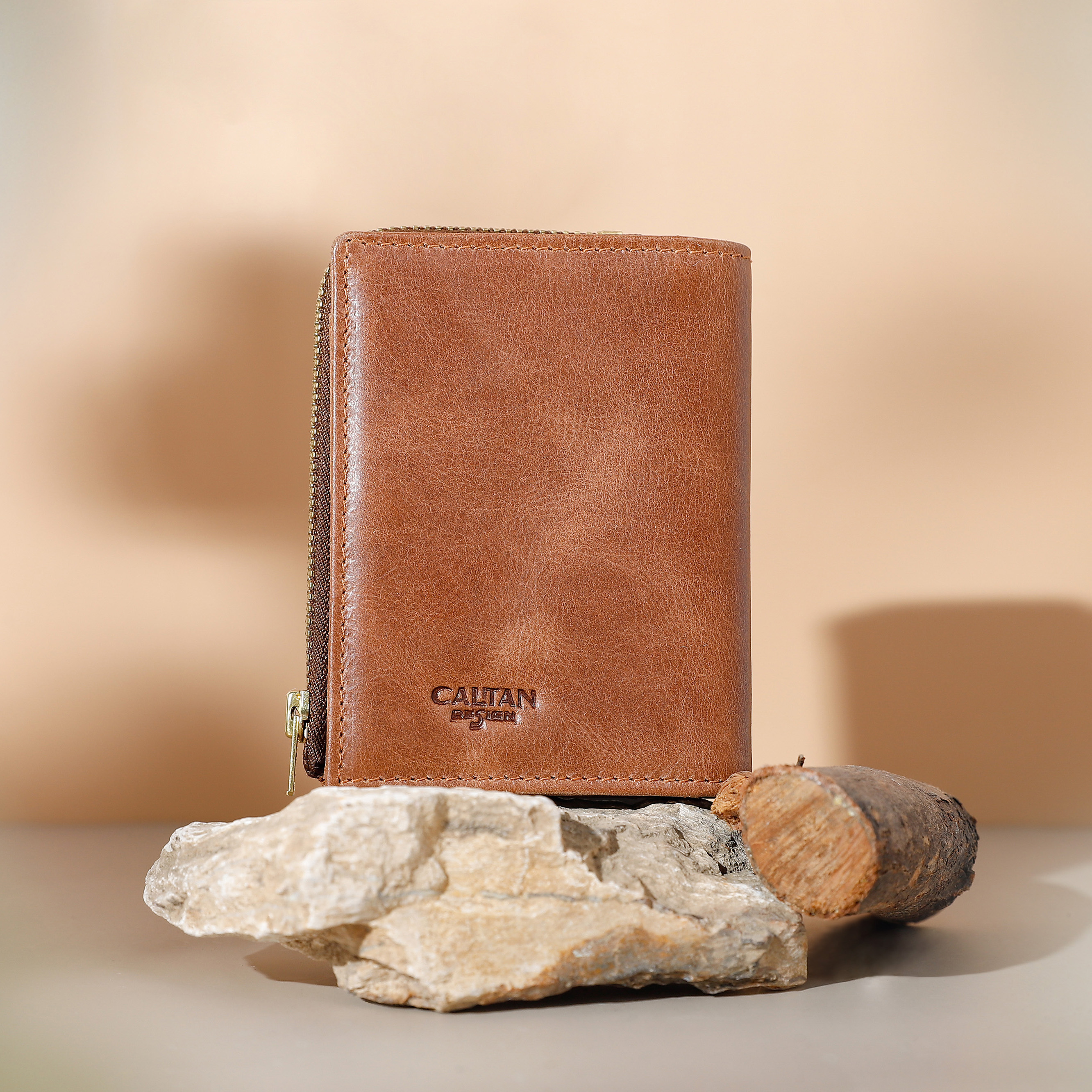 原序扣式輕薄卡夾零錢包-兩色(2183)