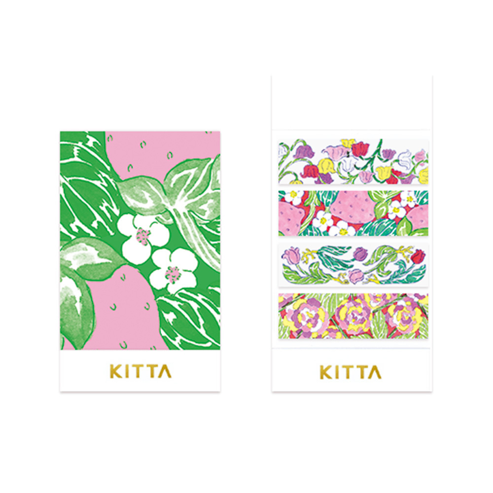 KITTA 和紙膠帶 植物(北澤平祐設計款) 隨身攜帶和紙膠帶｜KING JIM 日本