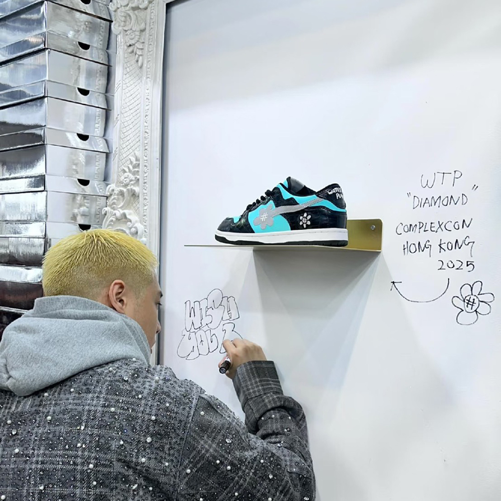 WATER THE PLANT WTP "DIAMOND" DREAM KICKS 小花 TIFFANY綠 黑綠 鑽石 鱷魚皮革 休閒鞋