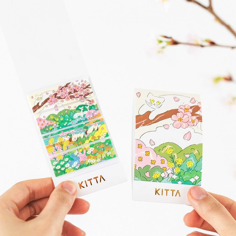 KITTA 和紙膠帶 春季(北澤平祐設計款) 隨身攜帶和紙膠帶｜KING JIM 日本