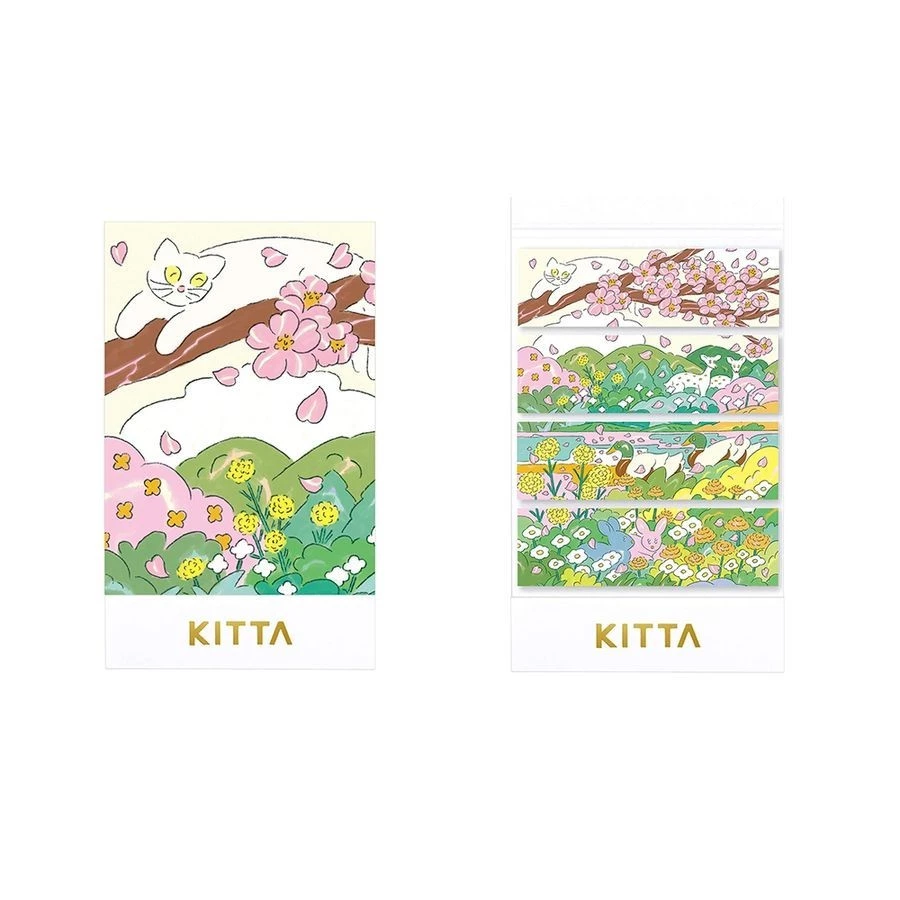 KITTA 和紙膠帶 春季(北澤平祐設計款) 隨身攜帶和紙膠帶｜KING JIM 日本