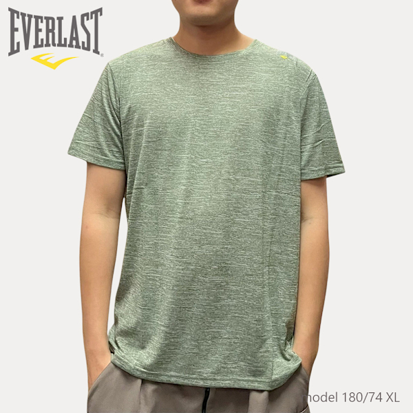 EVERLAST 短T 草綠 小LOGO 快速排汗 短袖 男 4221107072