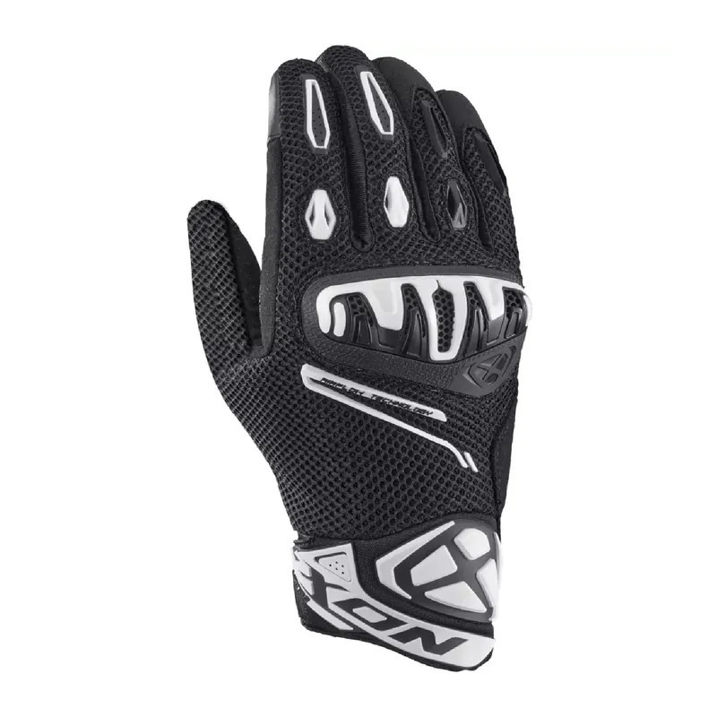 IXON MIRAGE AIRFLOW 黑白 夏季透氣防摔短手套