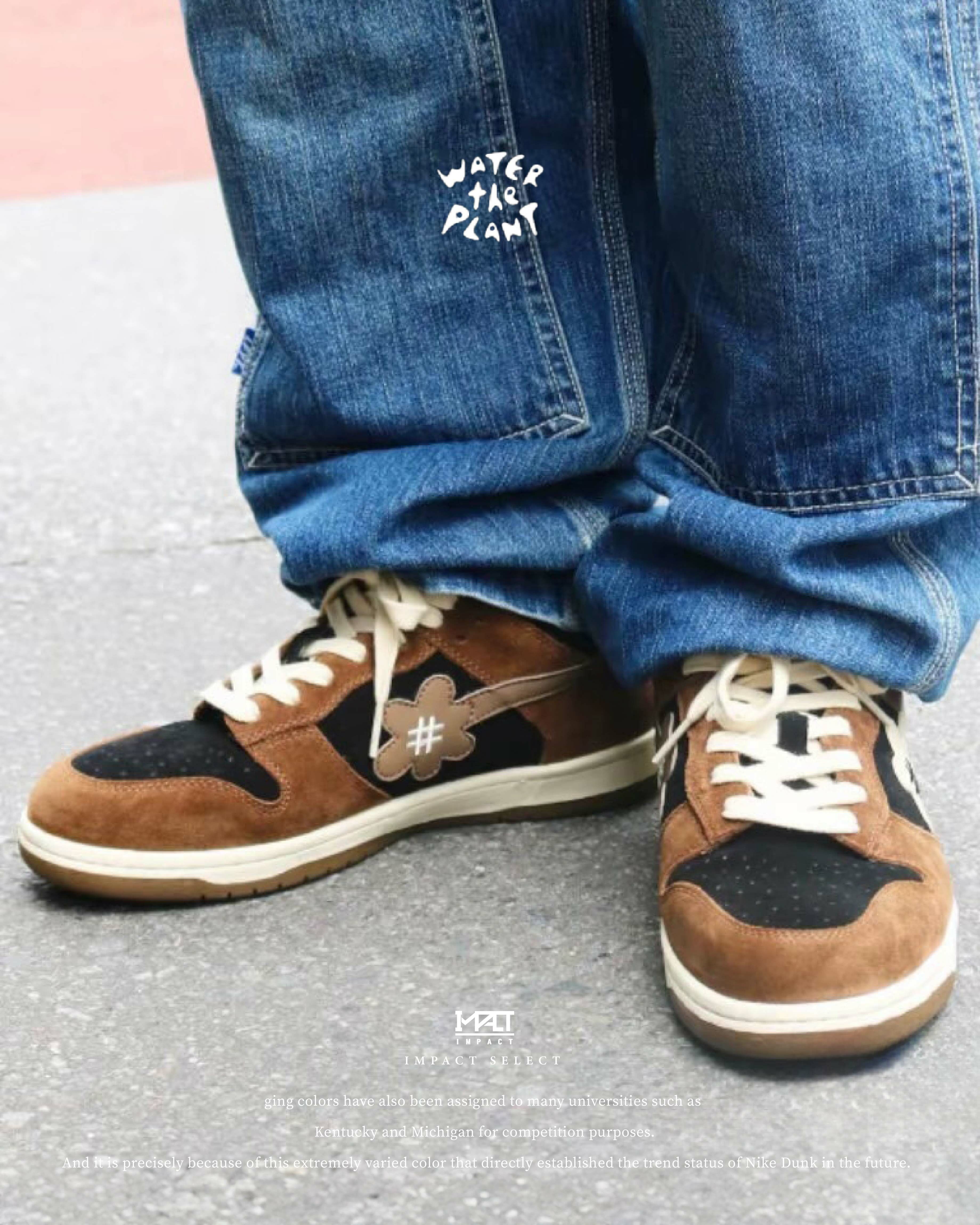 Water The Plant 日本潮流品牌 WTP 麂皮 摩卡 咖啡 黑松露