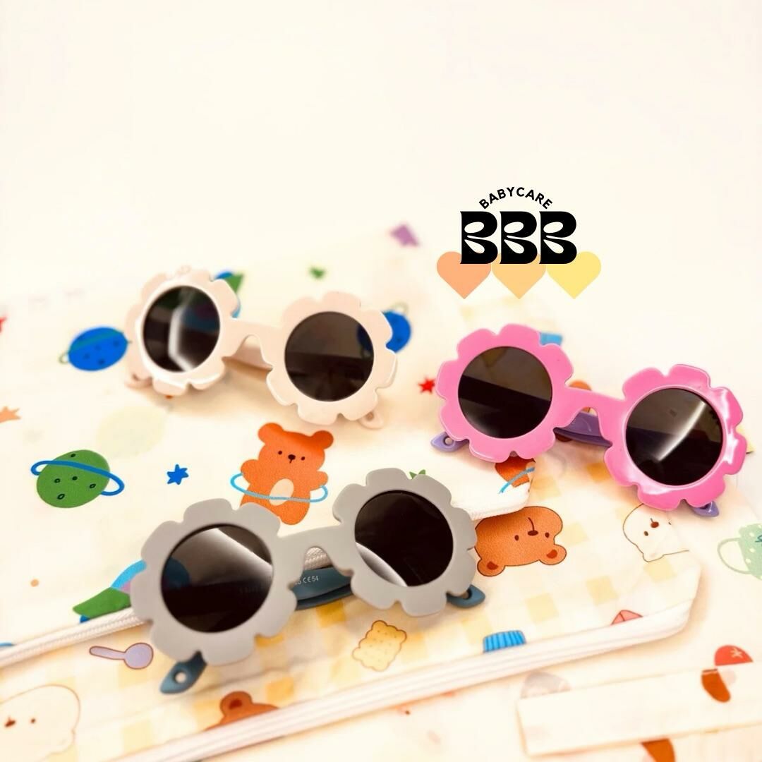BBB babycare Flower Sunglasses with waterproof bag 小童花花太陽眼鏡及防水袋套裝