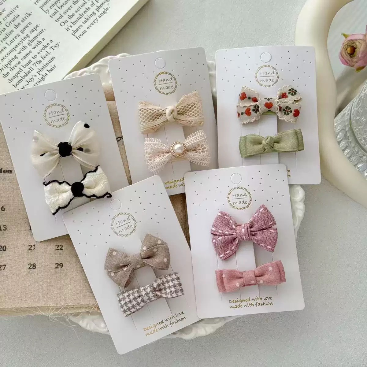 百搭蝴蝶結髮夾