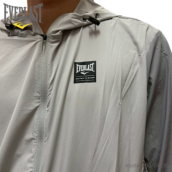 EVERLAST 外套 白灰黑 防曬 涼感 連帽 風衣外套 男 4221116011