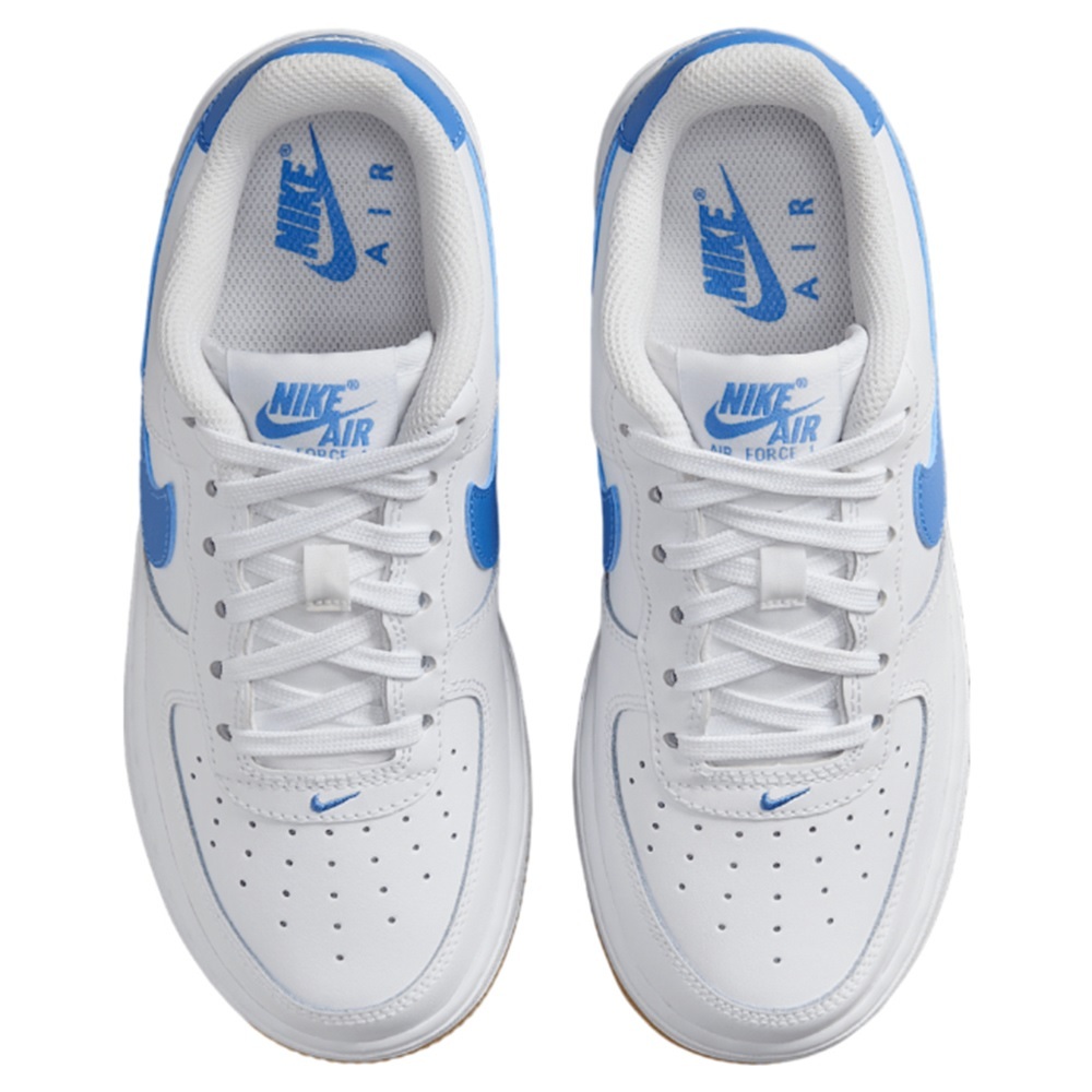 AIR FORCE 1 GS 白藍色 大童鞋 藍刺繡勾 FV5948-115