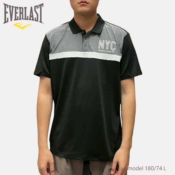EVERLAST 短T 黑灰白 NYC POLO衫 吸排 短袖 男 4221136020