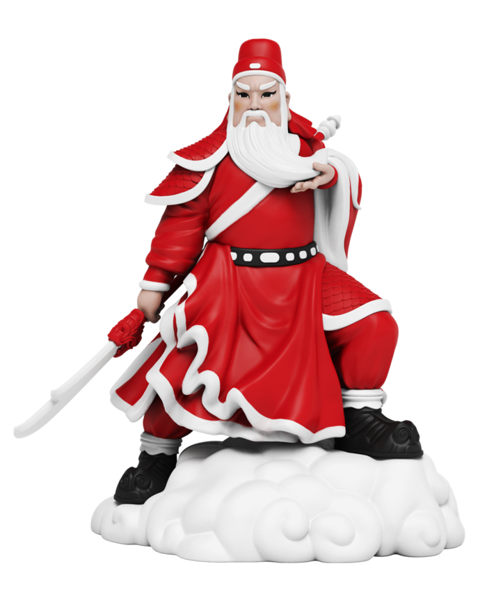 MIGHTY JAXX SANTA GUAN 聖誕老關公 BY TIK KA FROM EAST