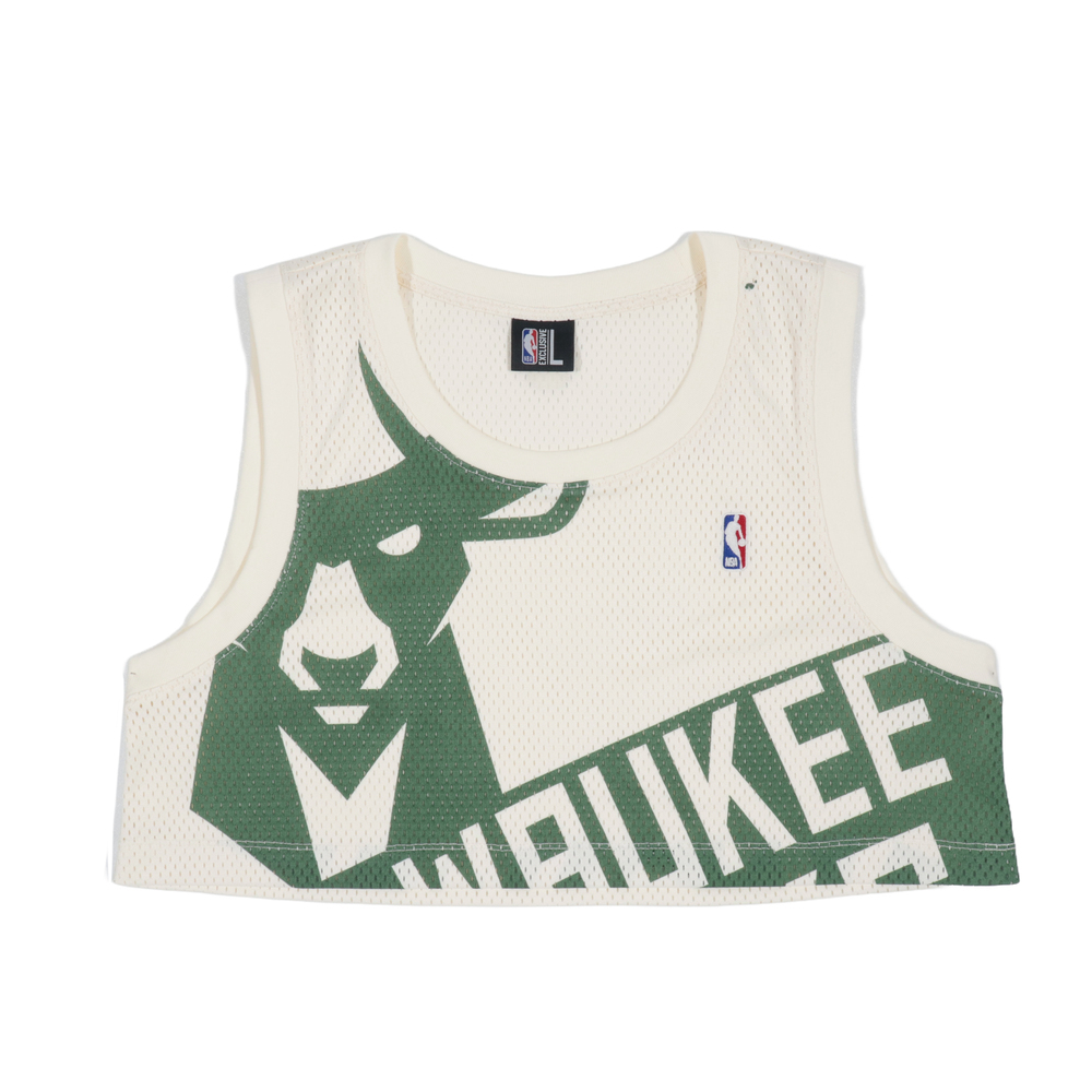【NBA】女款網布背心_MIL-米白
