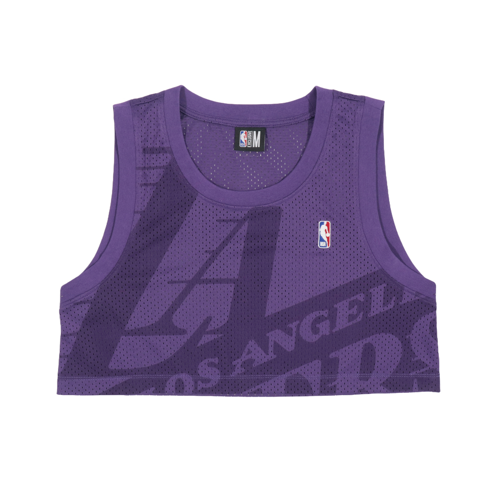 【NBA】女款網布背心_LAL-中紫