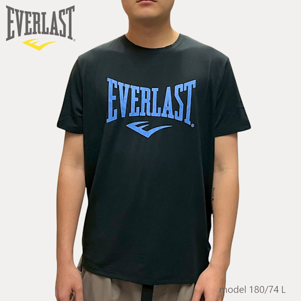 EVERLAST 短T 黑 藍LOGO 基本款 運動 短袖 男 4221807120