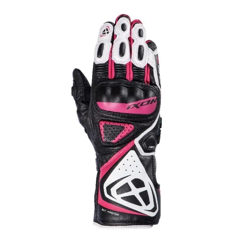 IXON GP5 AIR LADY 黑粉 皮革競技長手套  女版