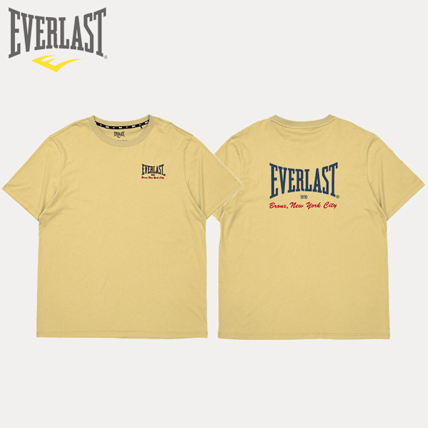 EVERLAST 短T 卡其 LOGO 基本款 棉質 短袖 中性 4225100132