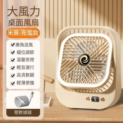桌上型小風扇 可搖頭 USB充電 超靜音 適合宿舍 辦公室使用 小型 桌上型 充電 插電兩用