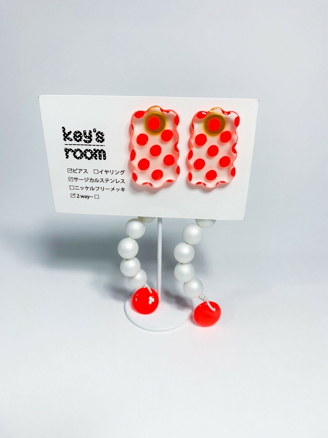 [key's room] 兩用 | 糖果系自由扭扭耳環 | 耳針 | NO.10