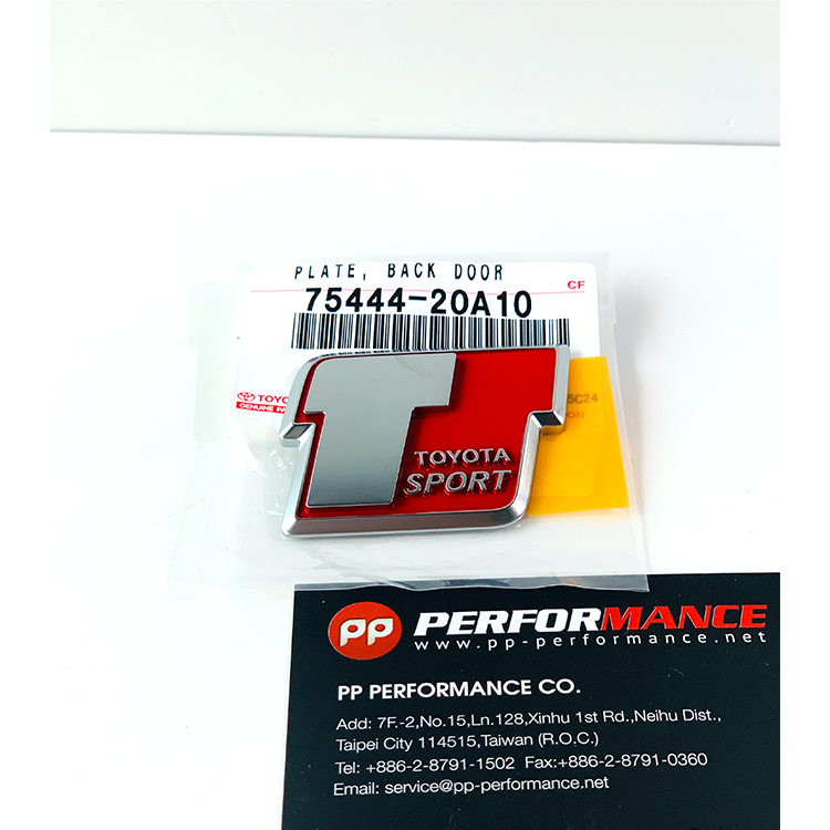 TOYOTA SPORT 紅標鋁牌 貼紙 CELICA ZZT23
