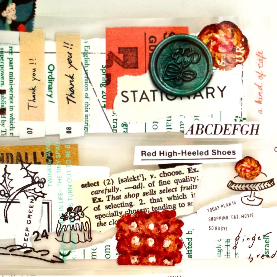 什物｜聖誕拼貼亮面PET