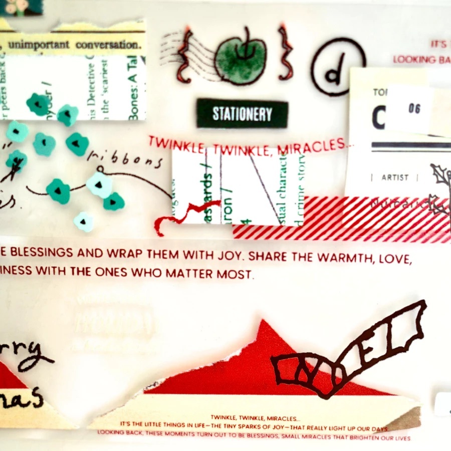 什物｜聖誕拼貼亮面PET