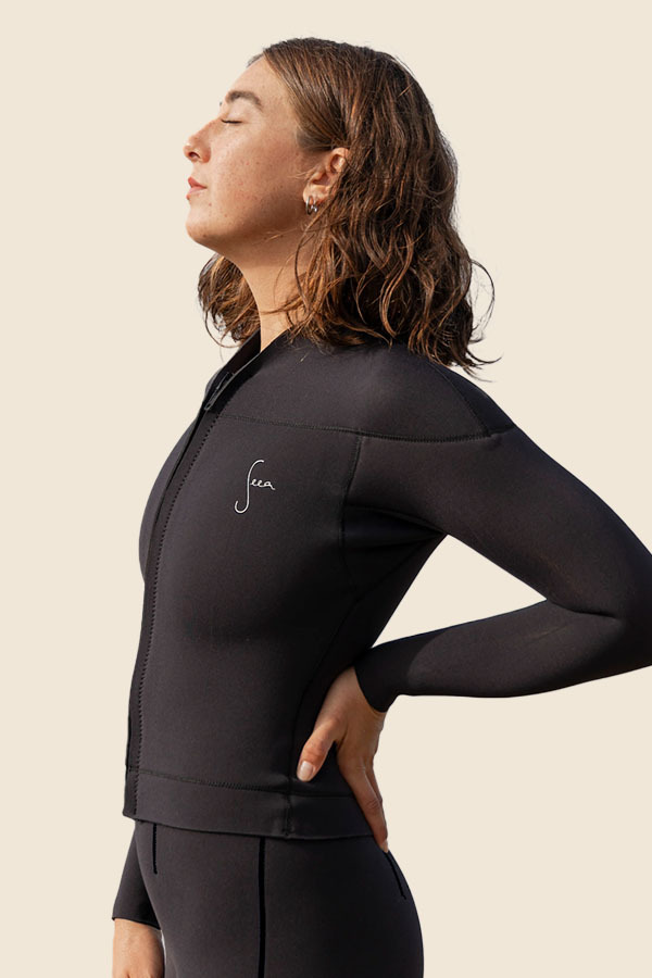 SEEA - HAZE 2MM 長袖衝浪外套 (經典黑)