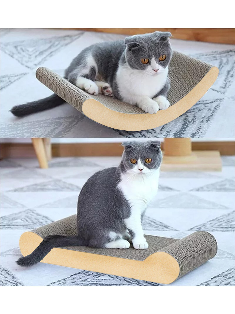 喵仙兒-U型/骨型瓦楞紙貓抓板