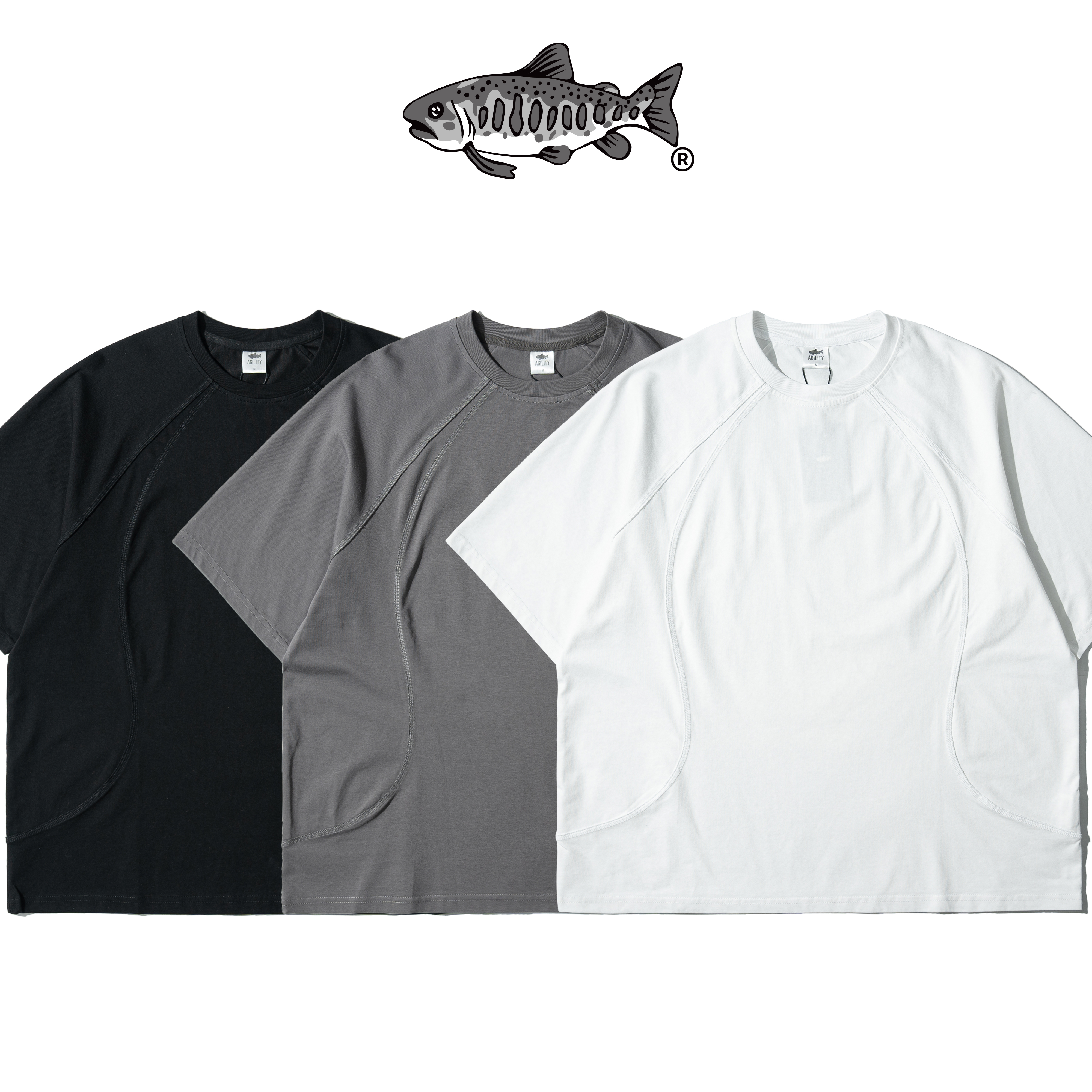 AGILITY Reverse Stitching Wide Tee 反縫線 剪裁 短袖Tee [FC-T00]