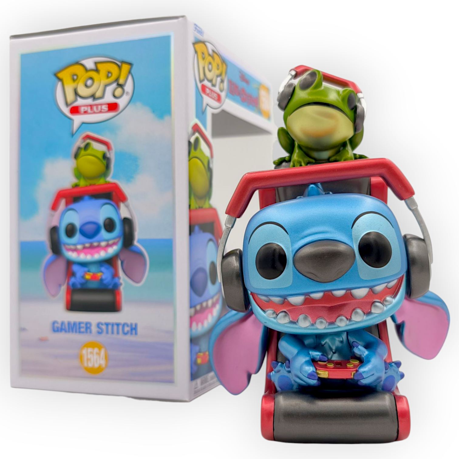 FUNKO POP<扮嘢小魔星>史迪仔_青蛙打機(金屬色)-No.1564