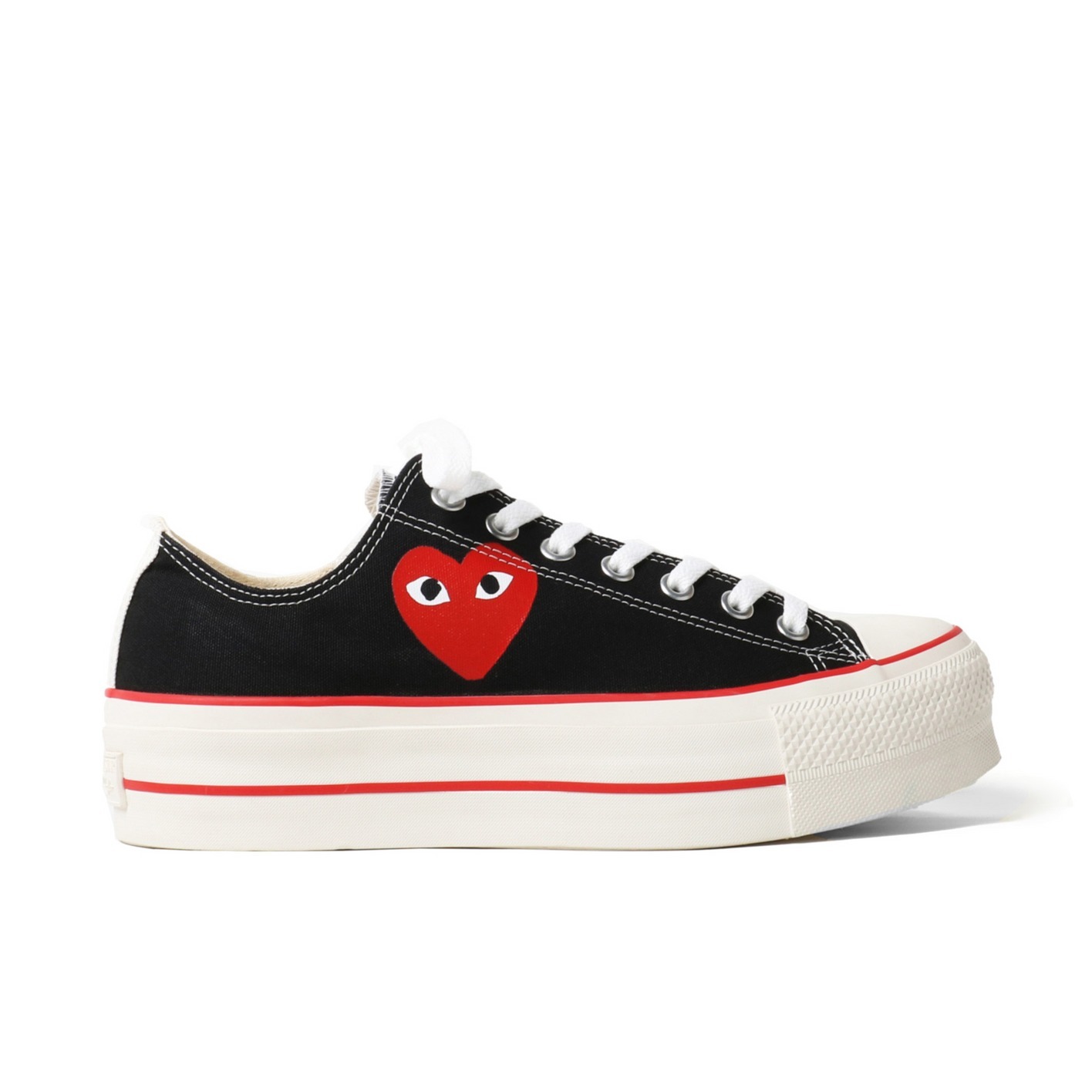 預購┃日本限定 CONVERSE x PLAY CDG 厚底 川久保玲 帆布鞋