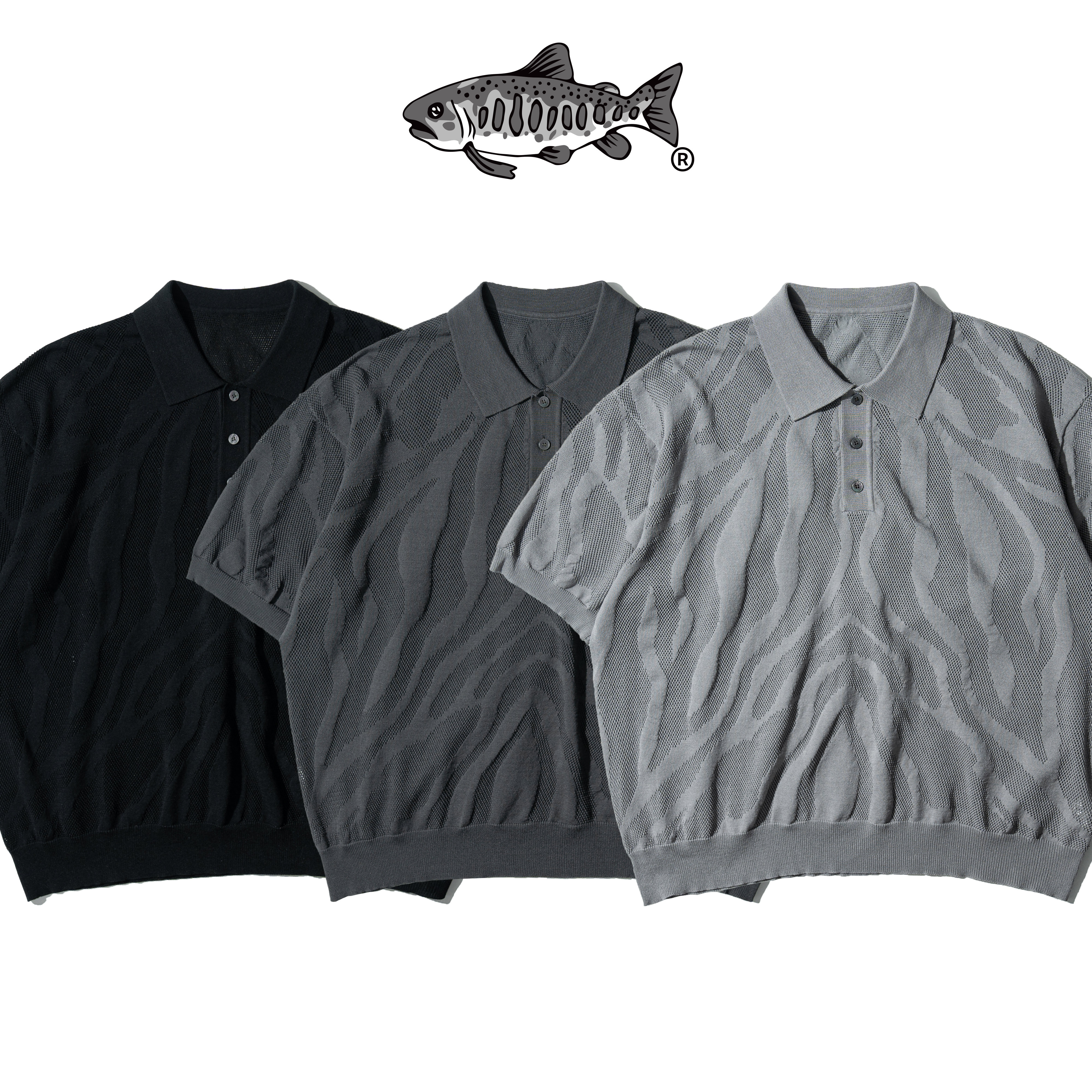 AGILITY Zebra Knit Jacquard Polo Shirts 斑馬紋 針織 Polo衫 [MS-08]