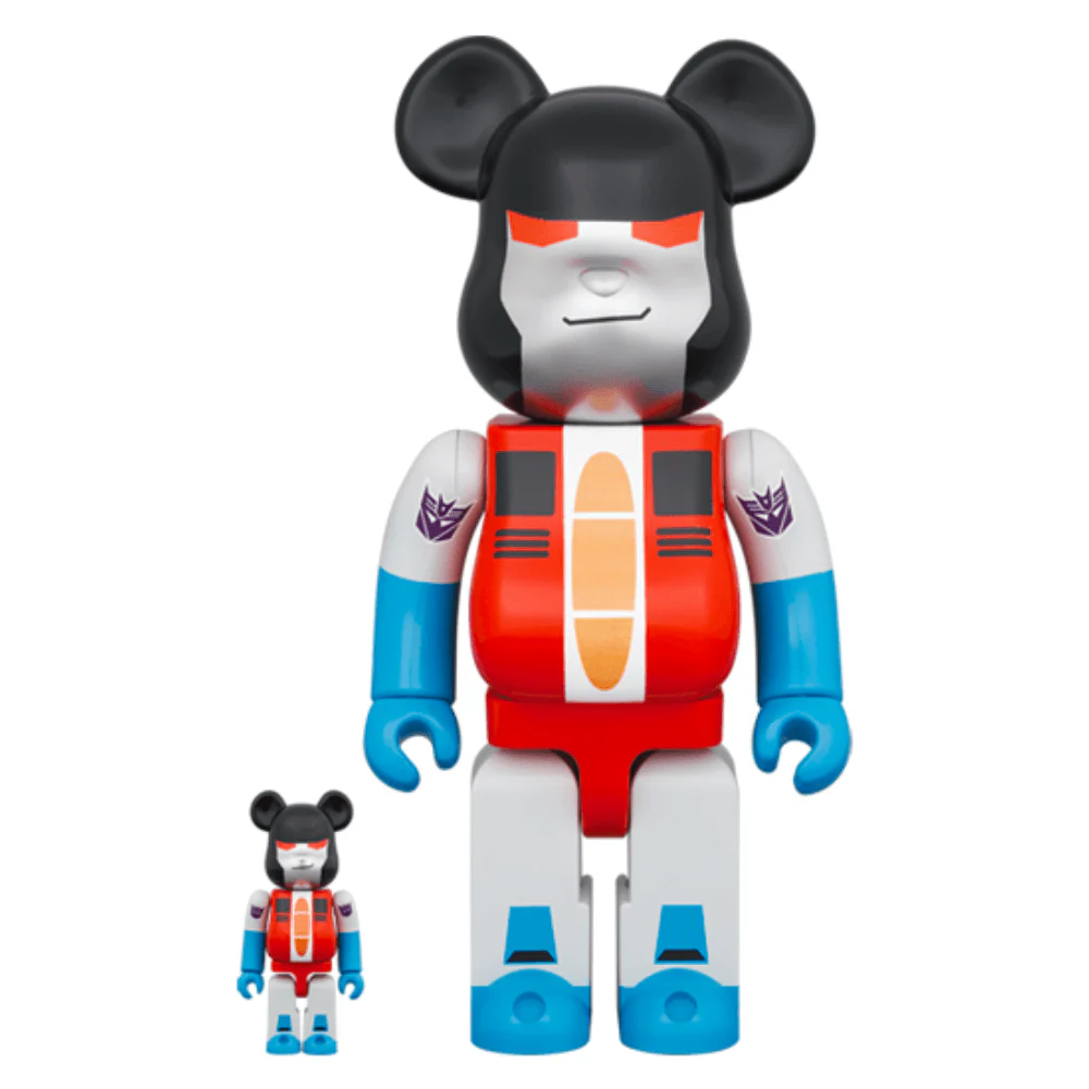 TRANSFORMERS STARSCREAM 100％ & 400％ / 1000% BE@RBRICK