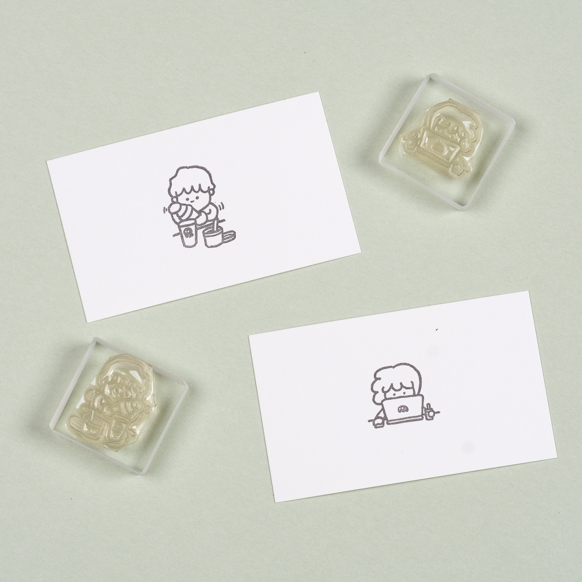 各種工作的人02 膠版印章/一分之一工作室/臺灣