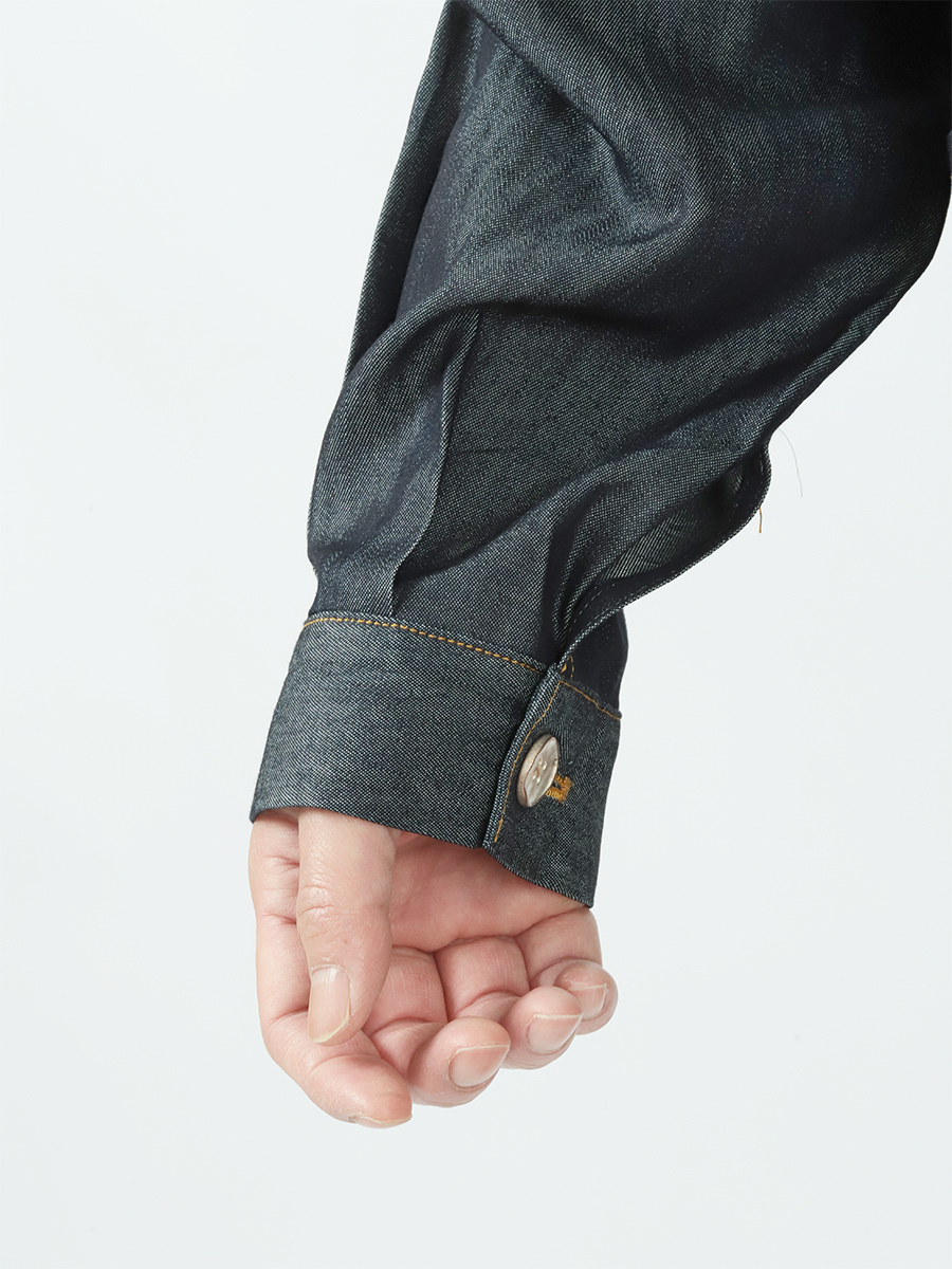 Benine 6oz Silk Denim Work Jacket Indigo