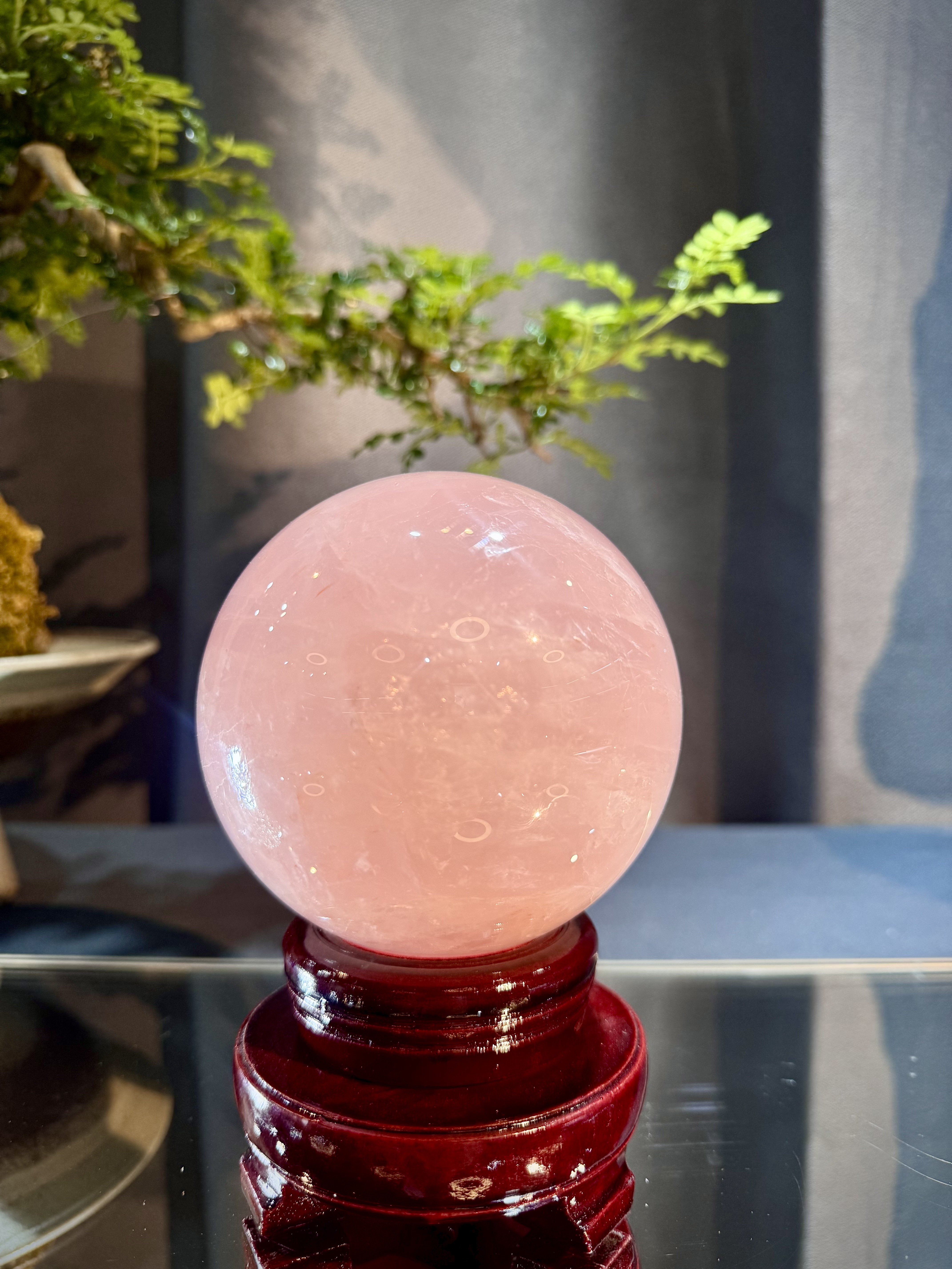 粉晶波波擺件 5010