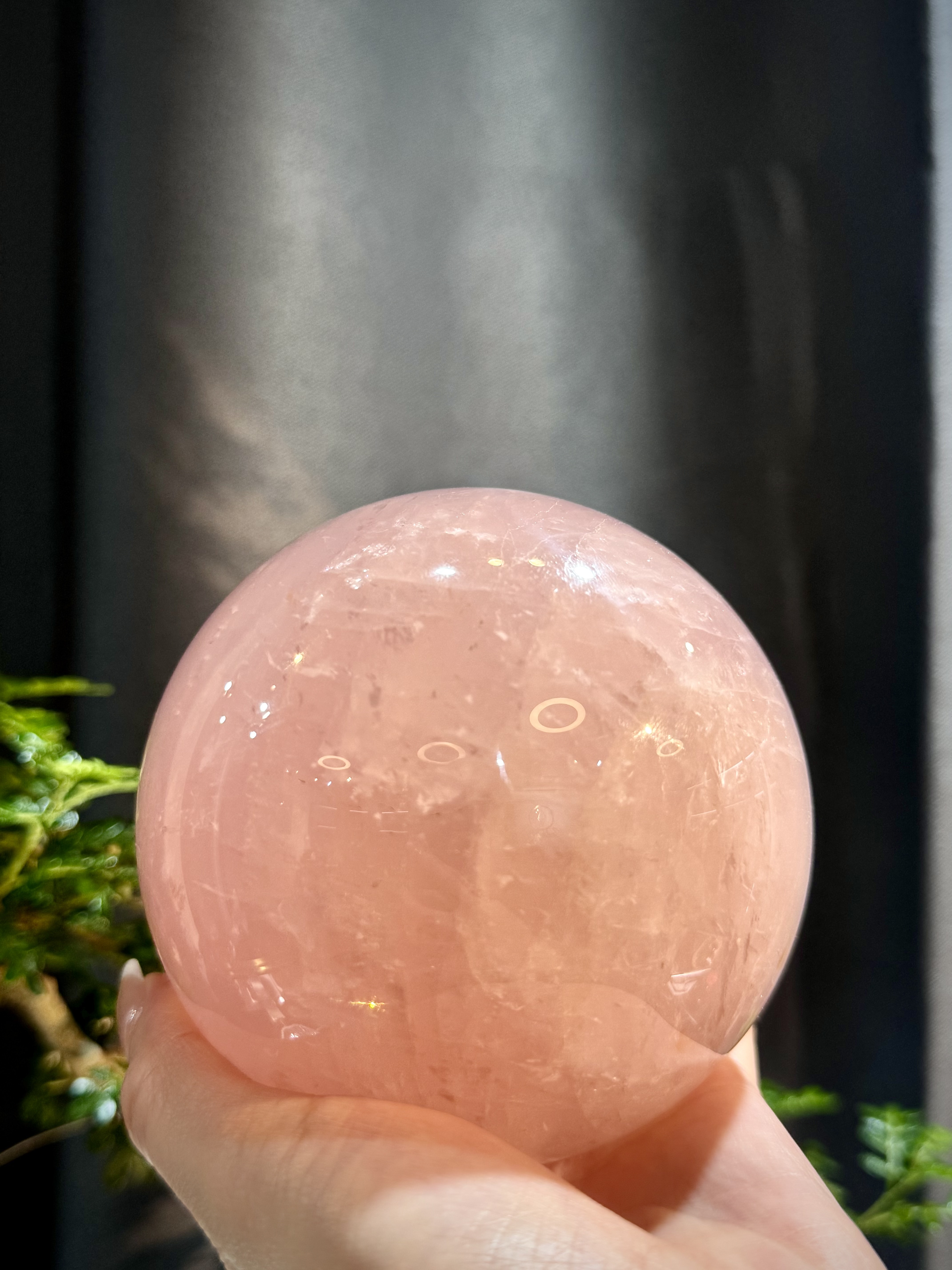 粉晶波波擺件 5010