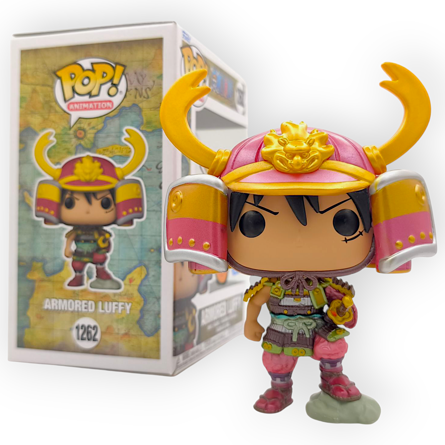 FUNKO POP <One Piece海賊王>路飛(和之國.武士鎧)_金屬色(Chase版)-No.1262