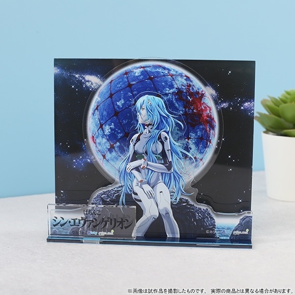 4550621280238 MOVIC 預訂 2025/7月 エヴァンゲリオン　アクリルジオラマ／綾波レイ（ロングヘア）、ぱちんこシン・エヴァンゲリオン