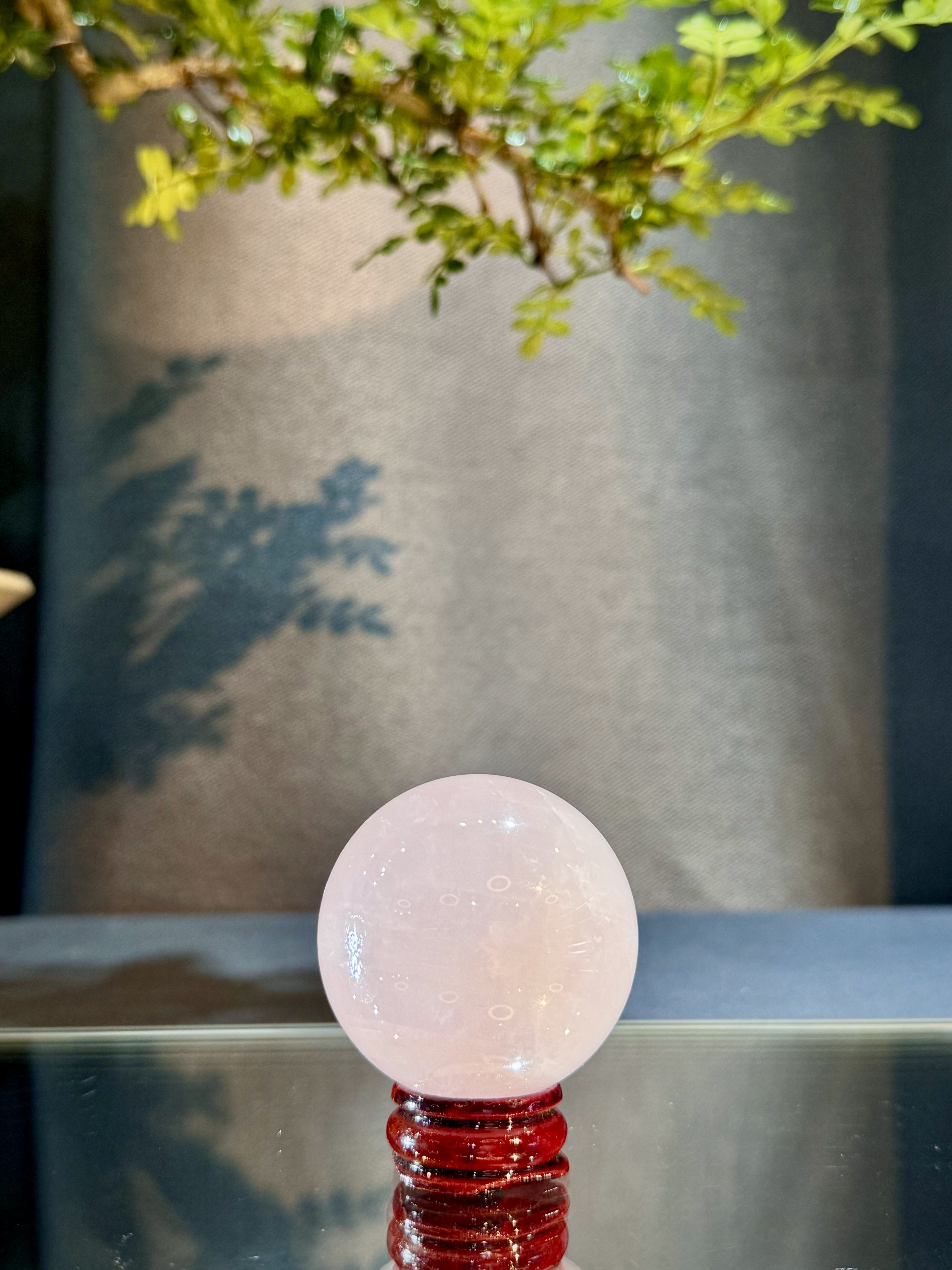 粉晶波波擺件 5014