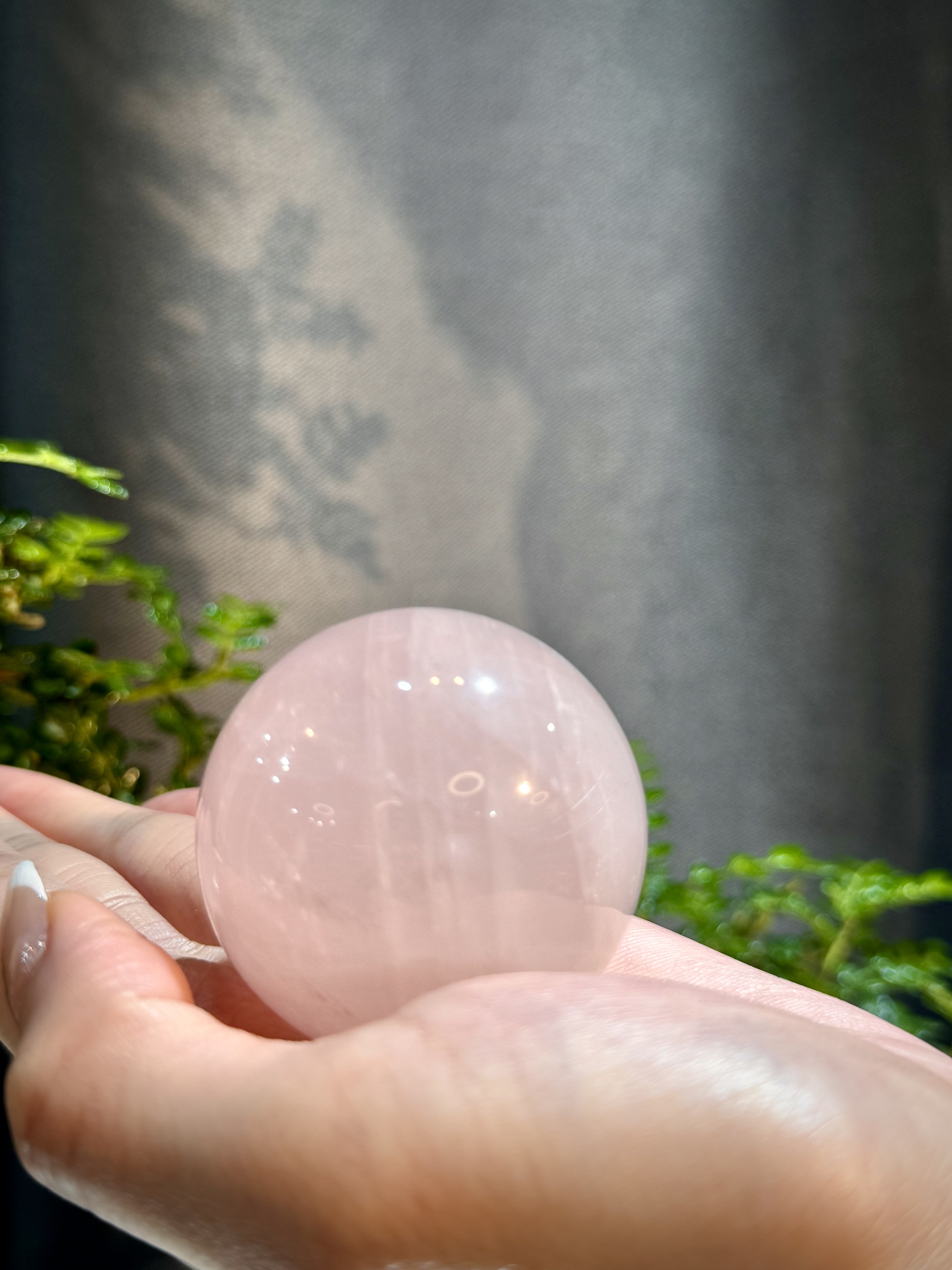 粉晶波波擺件 5014