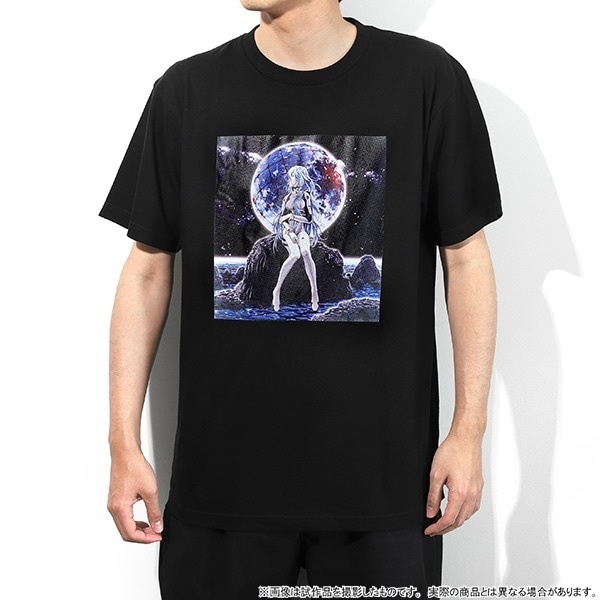 4550621280245 MOVIC 預訂 2025/7月 エヴァンゲリオン　Tシャツ／綾波レイ（ロングヘア）（黒、フリーサイズ）、ぱちんこシン・エヴァンゲリオン