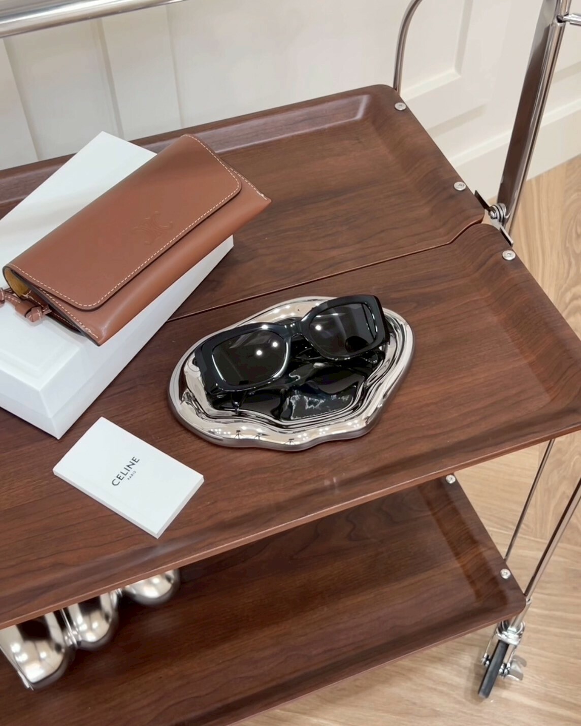 CELINE｜醋酸酯大LOGO 墨鏡 黑色