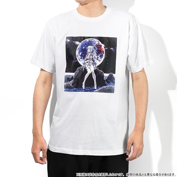 4550621280252 MOVIC 預訂 2025/7月 エヴァンゲリオン　Tシャツ／綾波レイ（ロングヘア）（白、フリーサイズ）、ぱちんこシン・エヴァンゲリオン